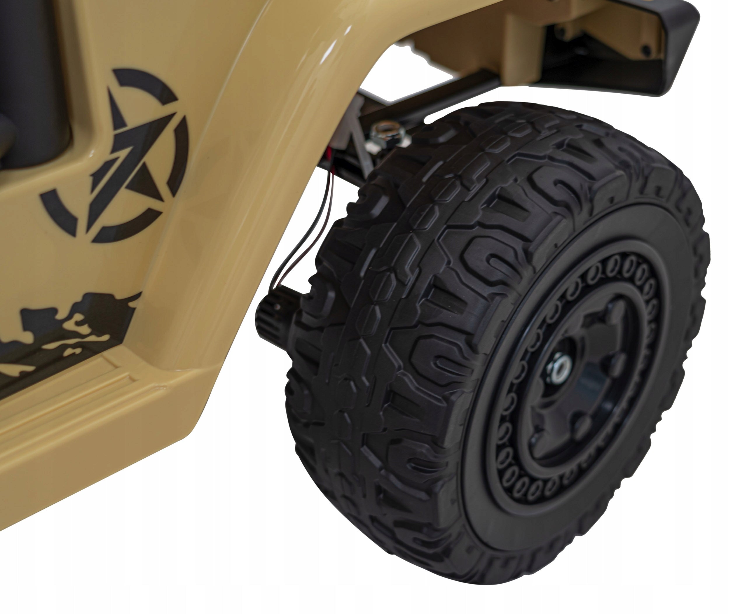 Toyota FJ Cruiser for Kids Beige Remote Control Drive 4x4 Audio LED EVA Maximum load 30 kg