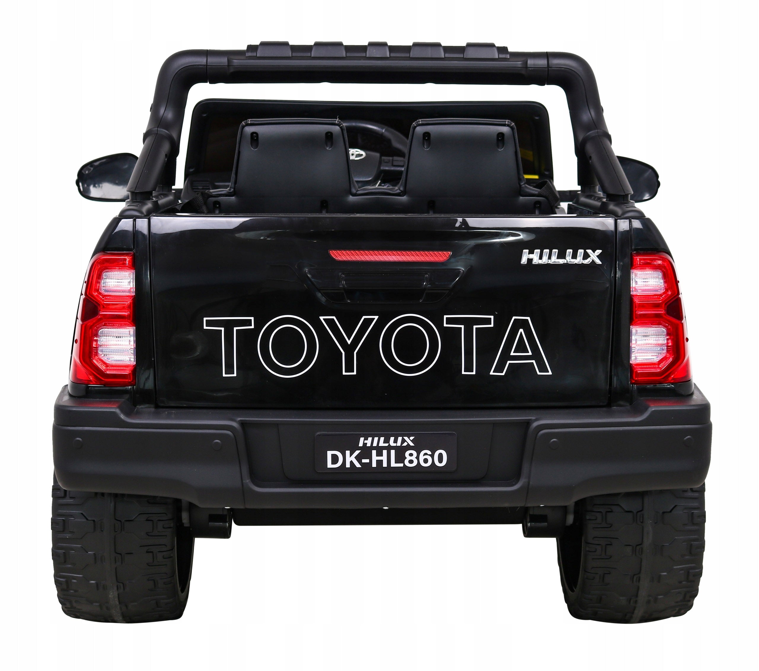 Toyota Hilux Battery Pack for Kids Black Pickup + 4x4 Drive + Remote Control Manufacturer code HL860