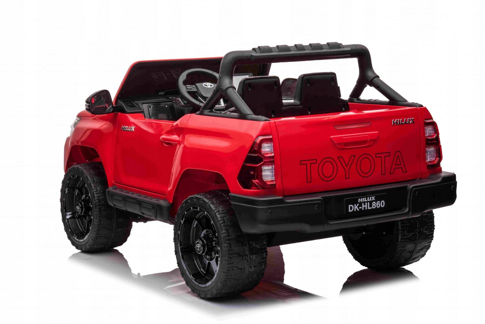 Toyota Hilux Battery Pack for Kids Red + 4x4 Drive + Remote Control + 2 Bags Brand Ramiz