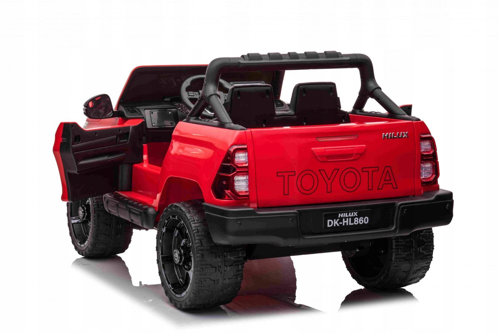 Toyota Hilux Battery Pack for Kids Red + 4x4 Drive + Remote Control + 2 Bags Maximum load 35 kg