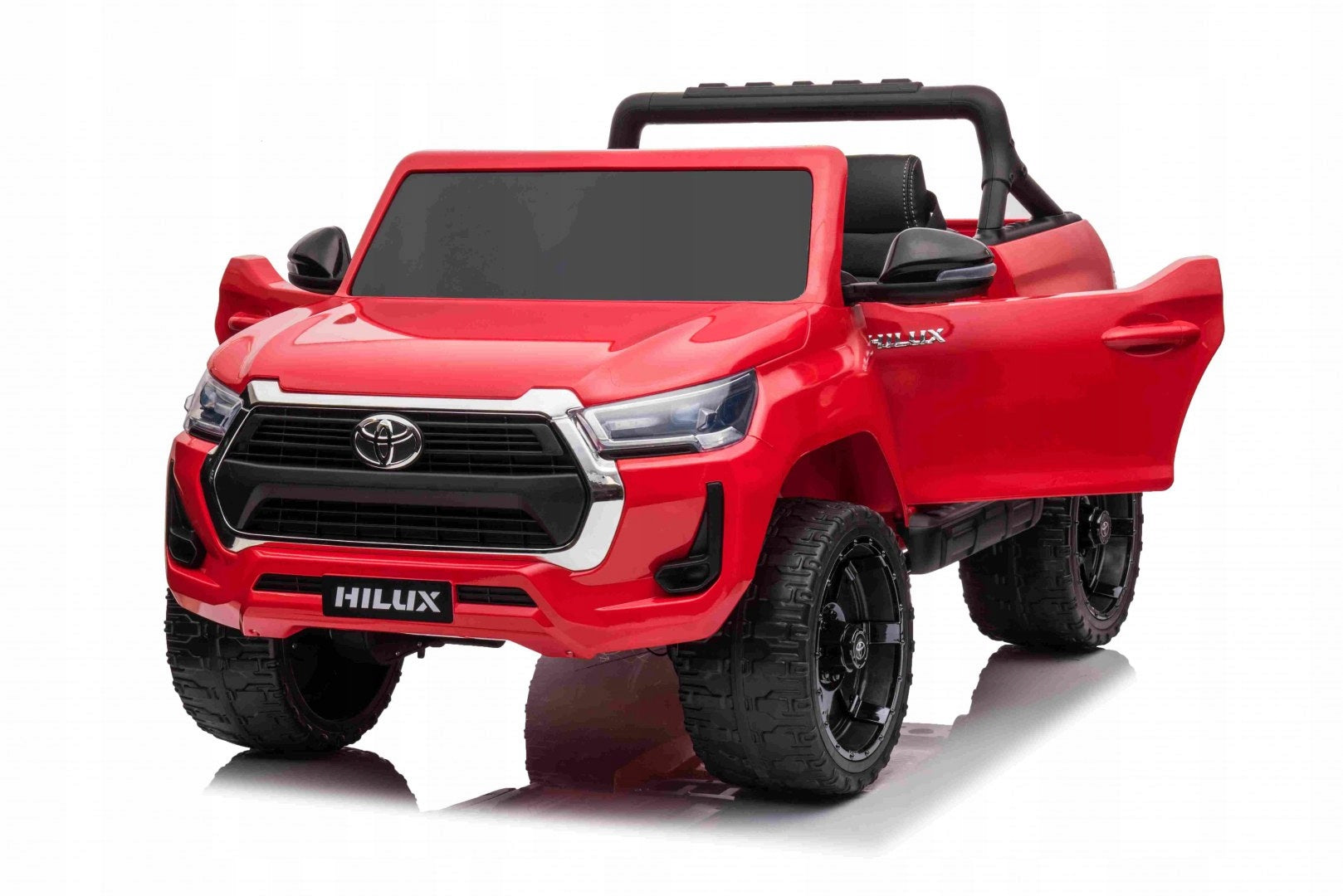Toyota Hilux Battery Pack for Kids Red + 4x4 Drive + Remote Control + 2 Bags