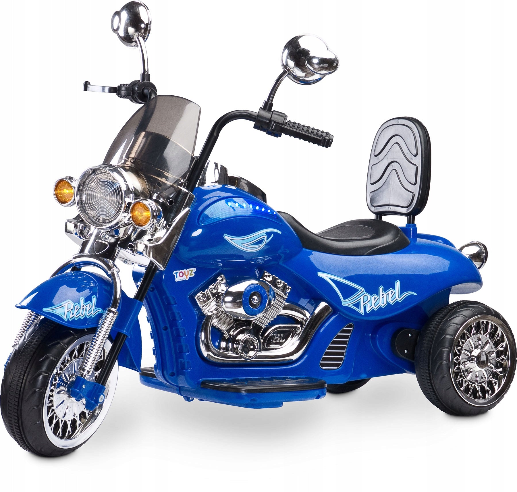 Toyz Rebel vehicle, motorcycle battery Blue- 2 ENGINES!!