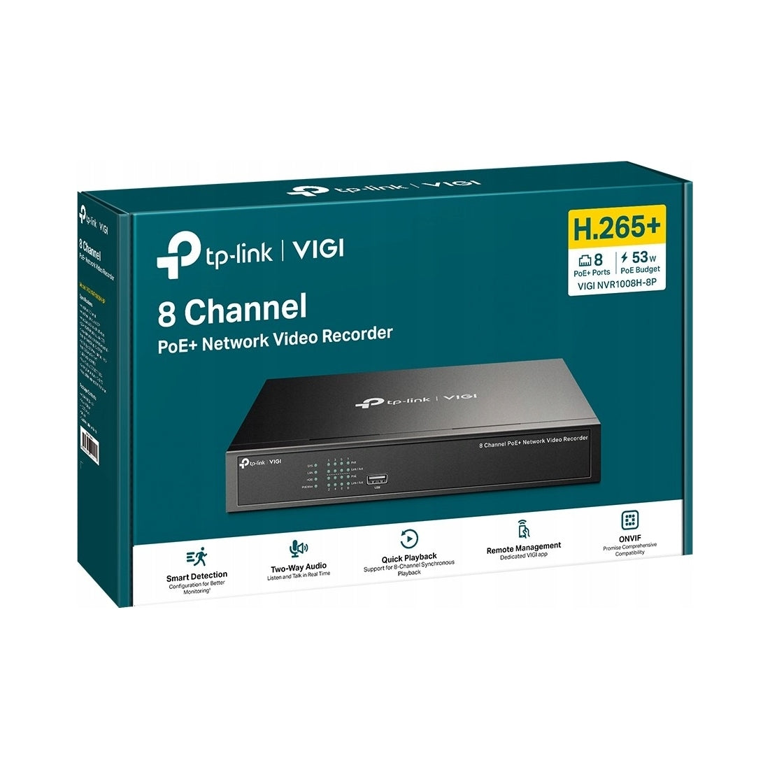 Tp-Link VIGI NVR1008H-8P 8 channel PoE+ recorder