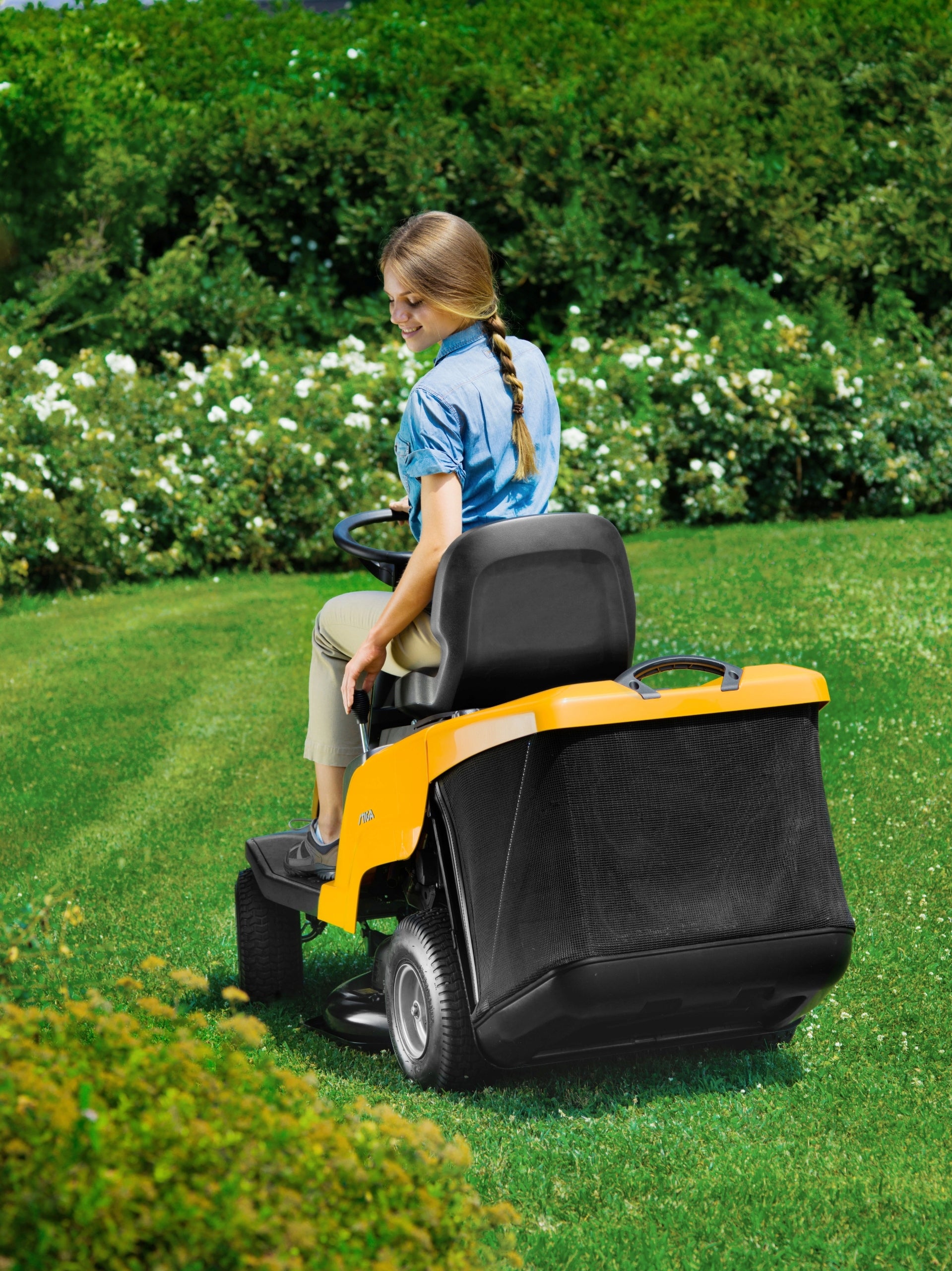 Tractor Lawn Mower Rider STIGA Combi 166 Hydrostat Basket 150L Mulching 66 cm Series Seria 1