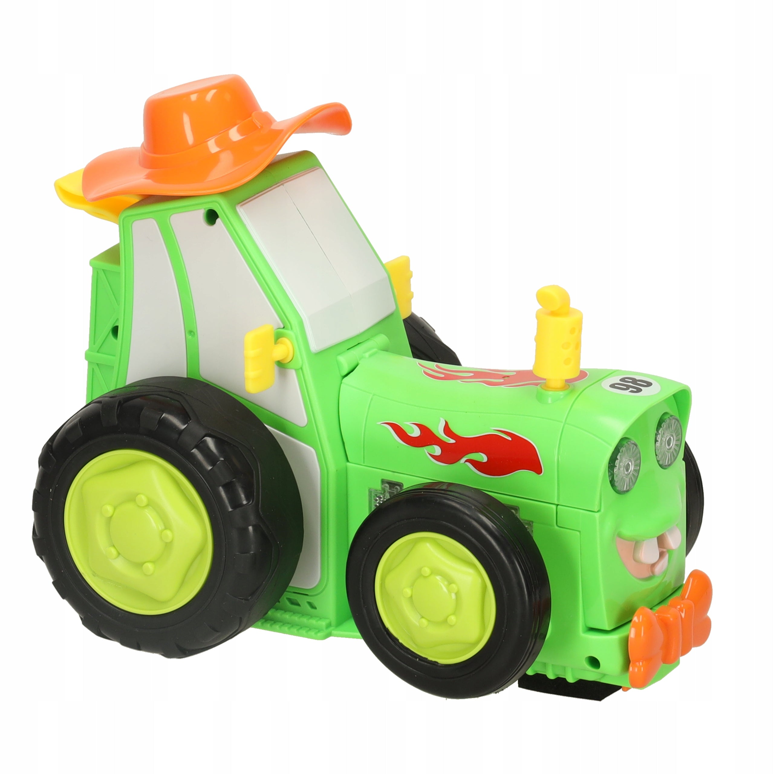 Tractor tractor remote controlled Ikonka green jumping with battery