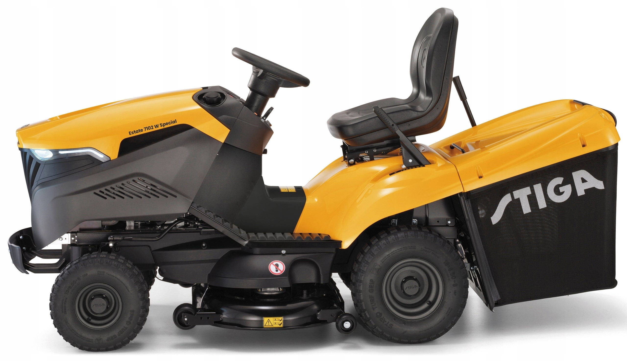 Tractor with Basket STIGA Estate 7102 W Special Honda MAX 21 HP 102 cm Set Brand Stiga