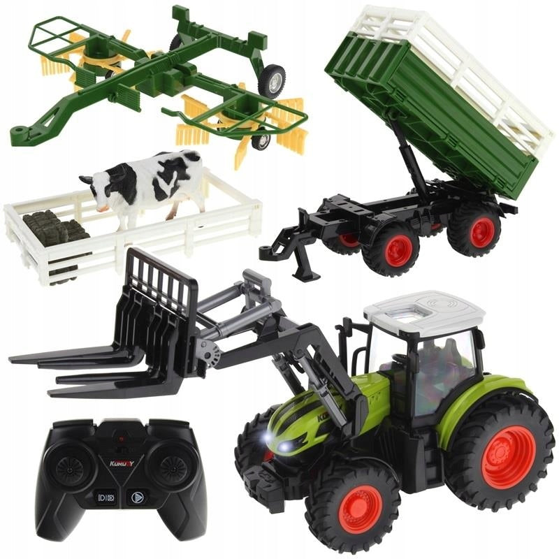Tractor with Trailer Remote Controlled Rake