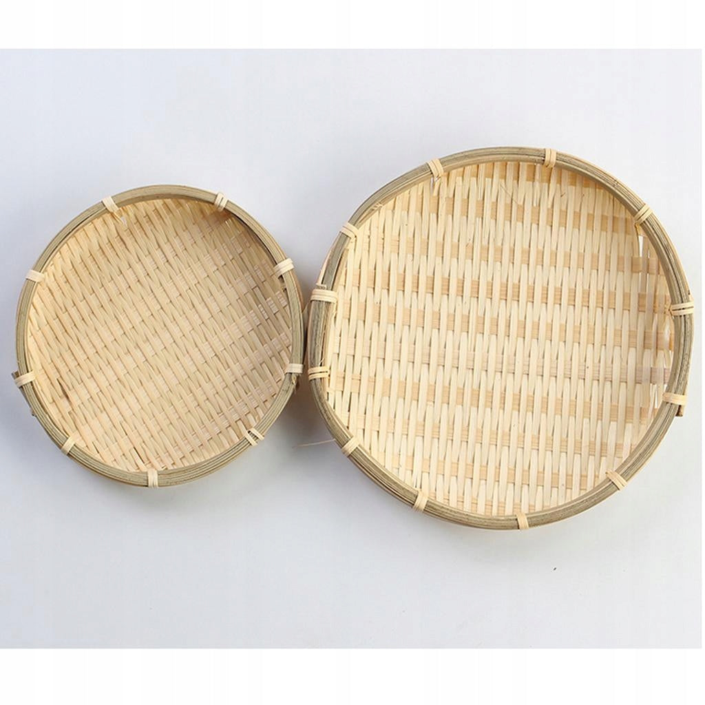 Traditional Bamboo Colander Bamboo Strainer Griddle Bamboo Flour 16×2cm