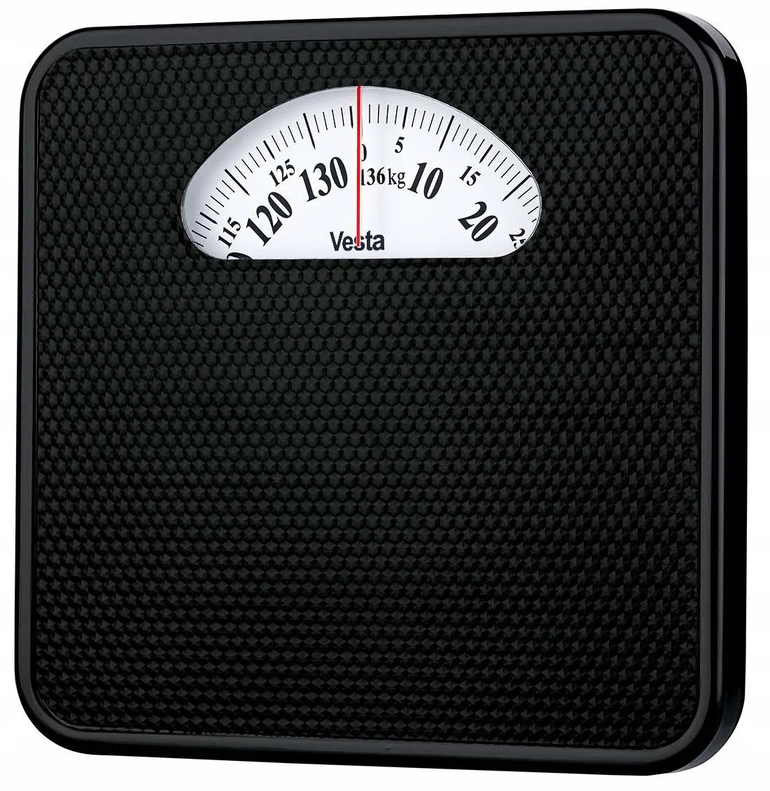 Traditional mechanical bathroom scale Vesta EBS05B up to 136kg Black Packaging status original