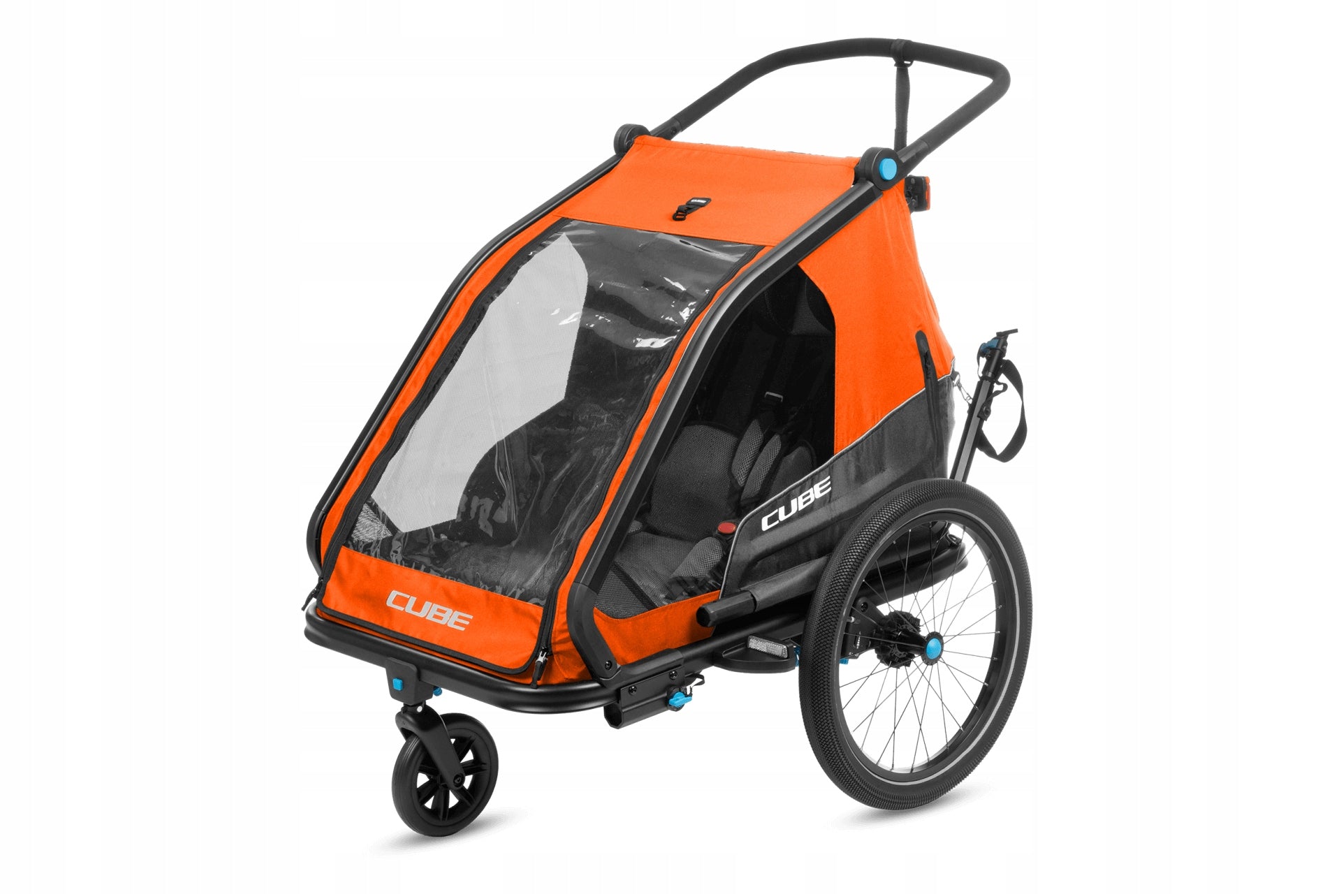 Trailer Cube Kids Trailer Double CMPT X Actionteam grey'n'orange