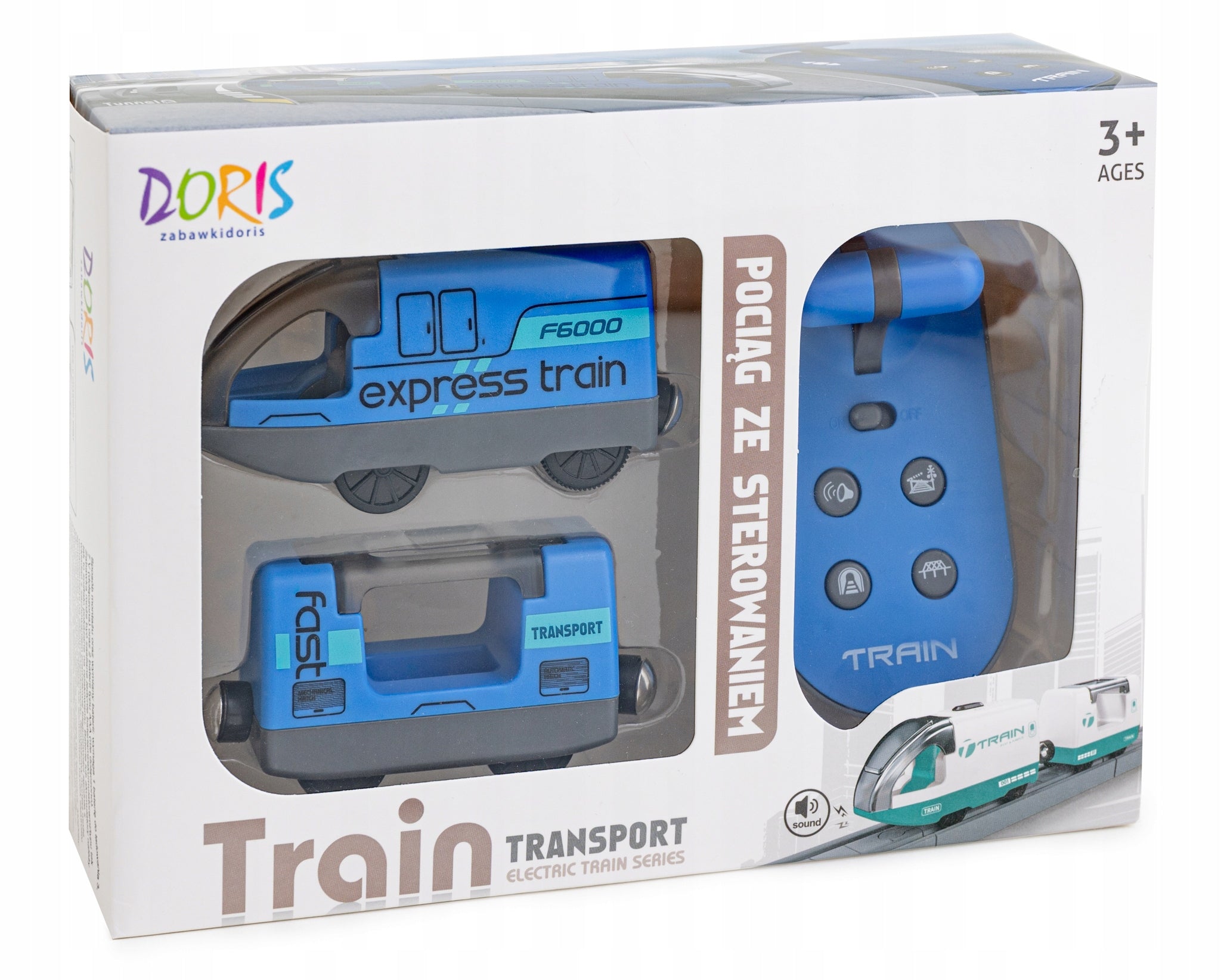 Train remote controlled electric locomotive + control panel Packaging status original