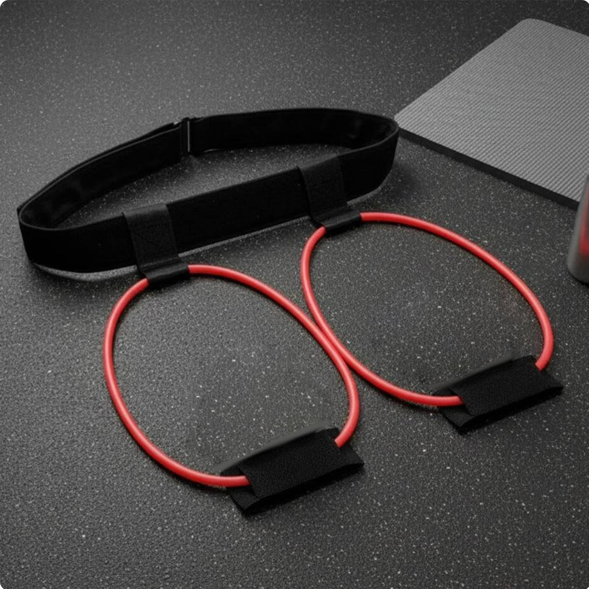Training Belt Latex Resistance Bands for Exercise Bodybuilding Red 15LB