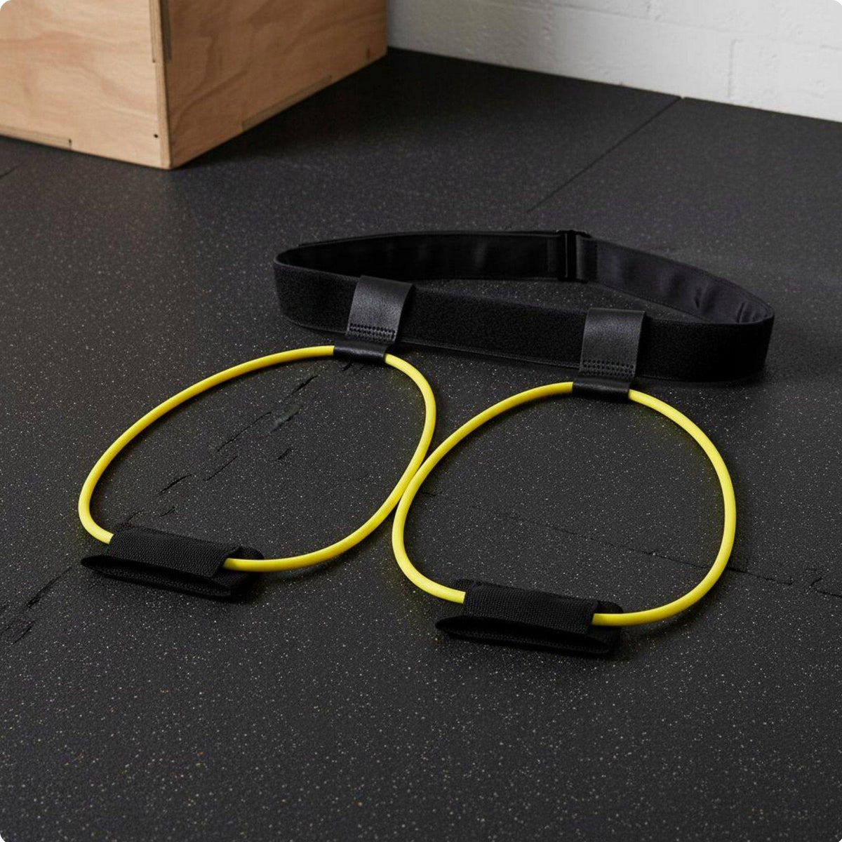 Training Belt Latex Resistance Bands for Exercise Bodybuilding Yellow 10LB