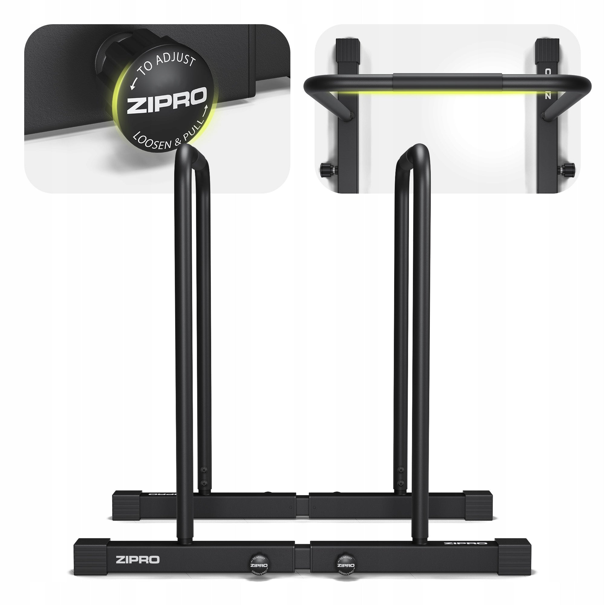 Training Handrails for dips and push-ups adjustable handles Zipro Deepdip Maximum user weight 110 kg