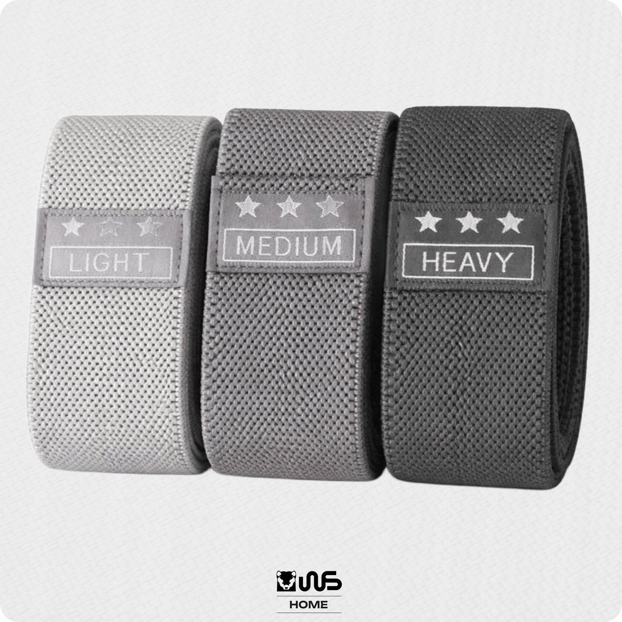 Training Rubbers Fitness Resistance Set of 3 Textile Gym Pilates Packaging status original