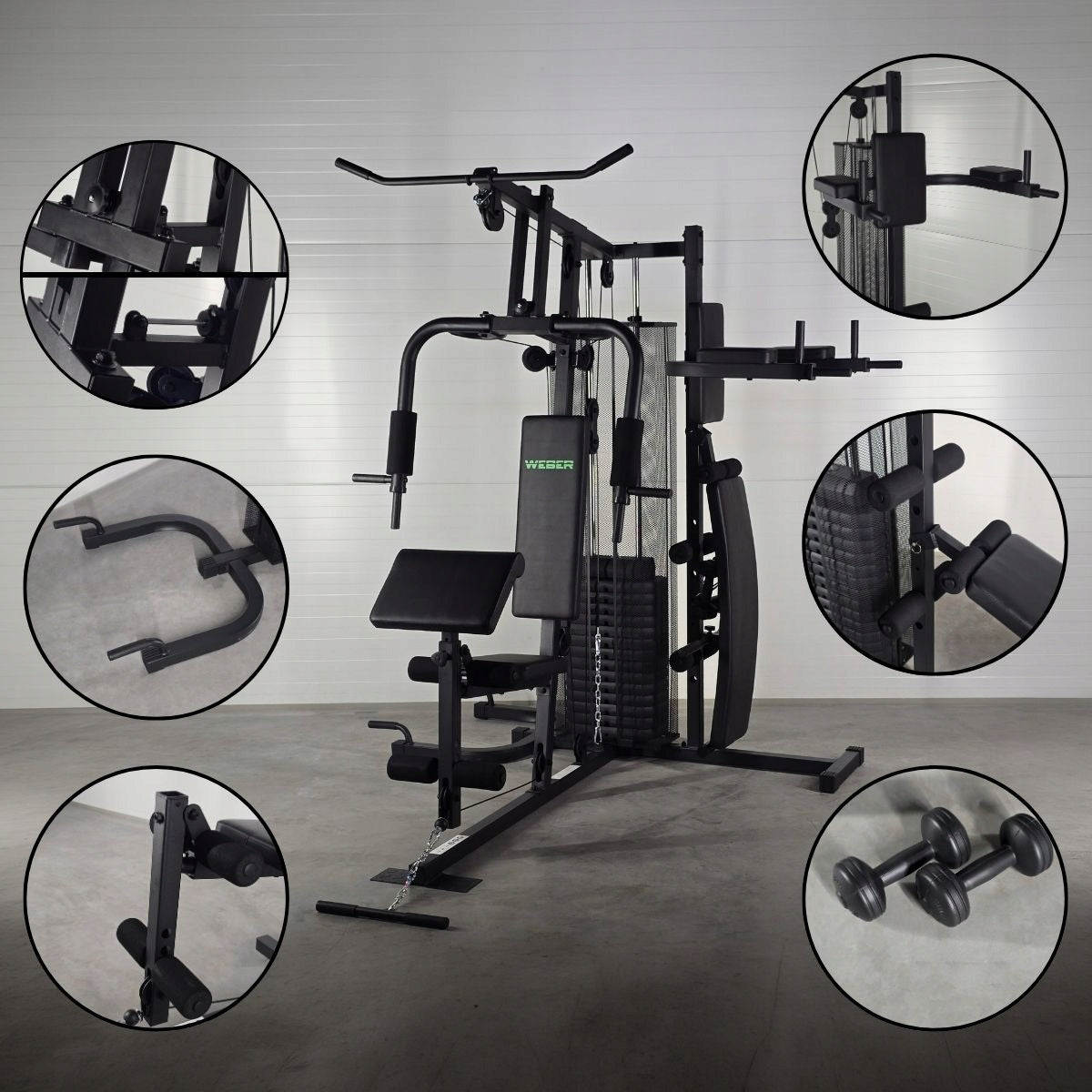 Training atlas for exercise home gym Weber TF-7005A+ bench Packaging status original