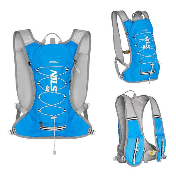 Training backpack for running and cycling MULTIFUNCTIONAL H2O system Color blue