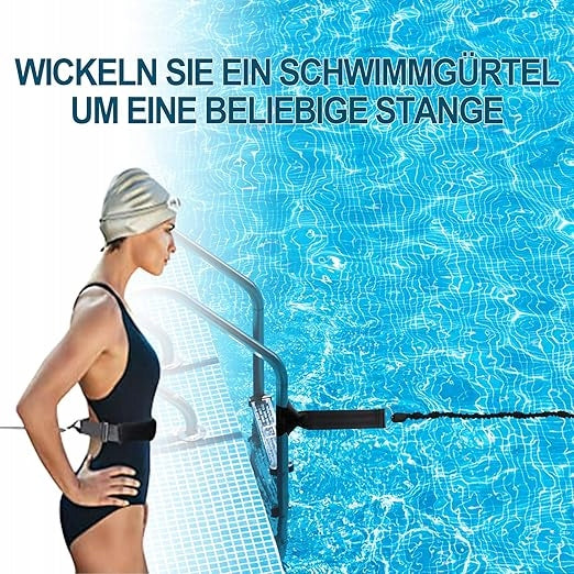 Training belt for swimming in the pool elastic resistance band 3,6 M 2 pcs. Packaging status original