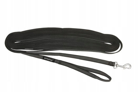 Training leash Rubber Black L-XL 10m x 2cm