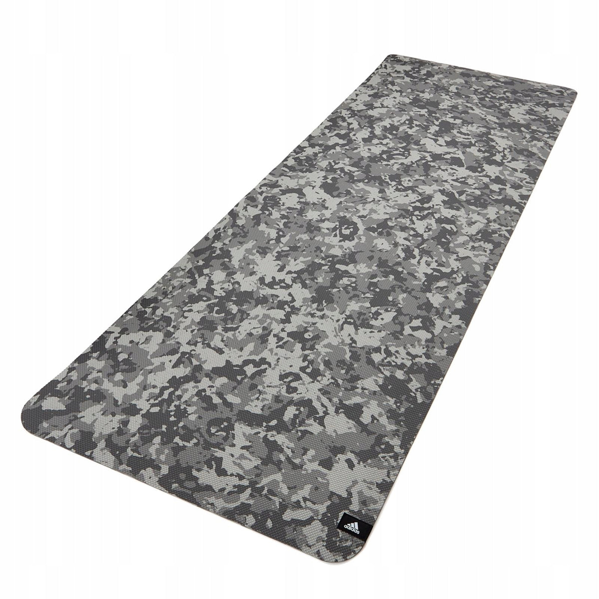 Training mat for exercises non-slip durable camo ADIDAS 4 mm Color gray