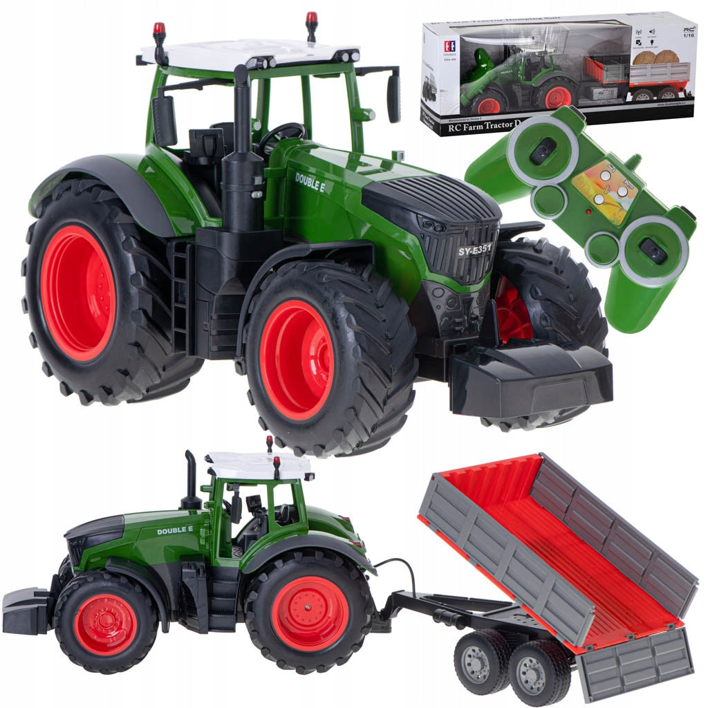 Ferngesteuerter Traktor mit Hubanhänger 