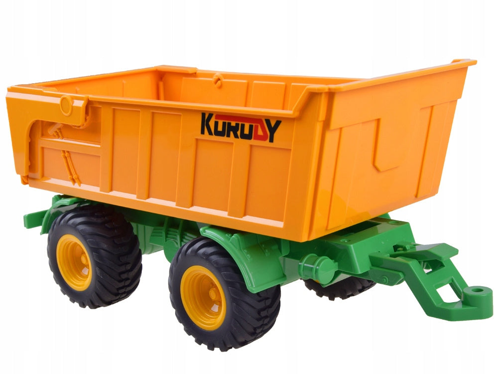 Traktor na dálkové ovládání Jokomisiada černý s přívěsem LED Brand Jokomisiada