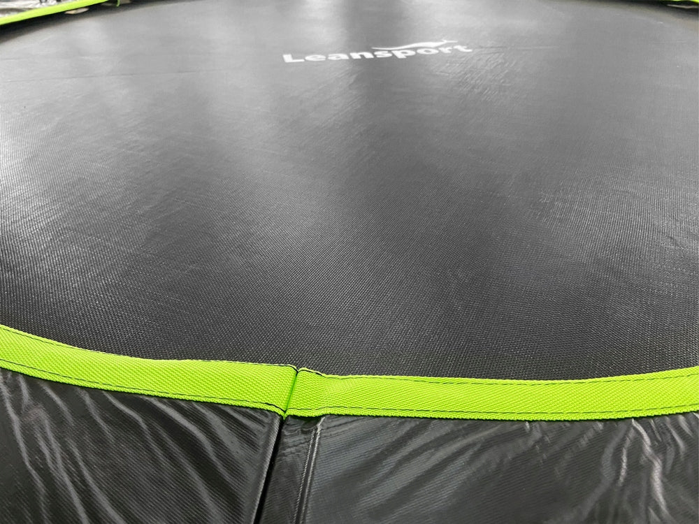 Trampolin Lean Sport Max 366 cm, schwarz/grün 