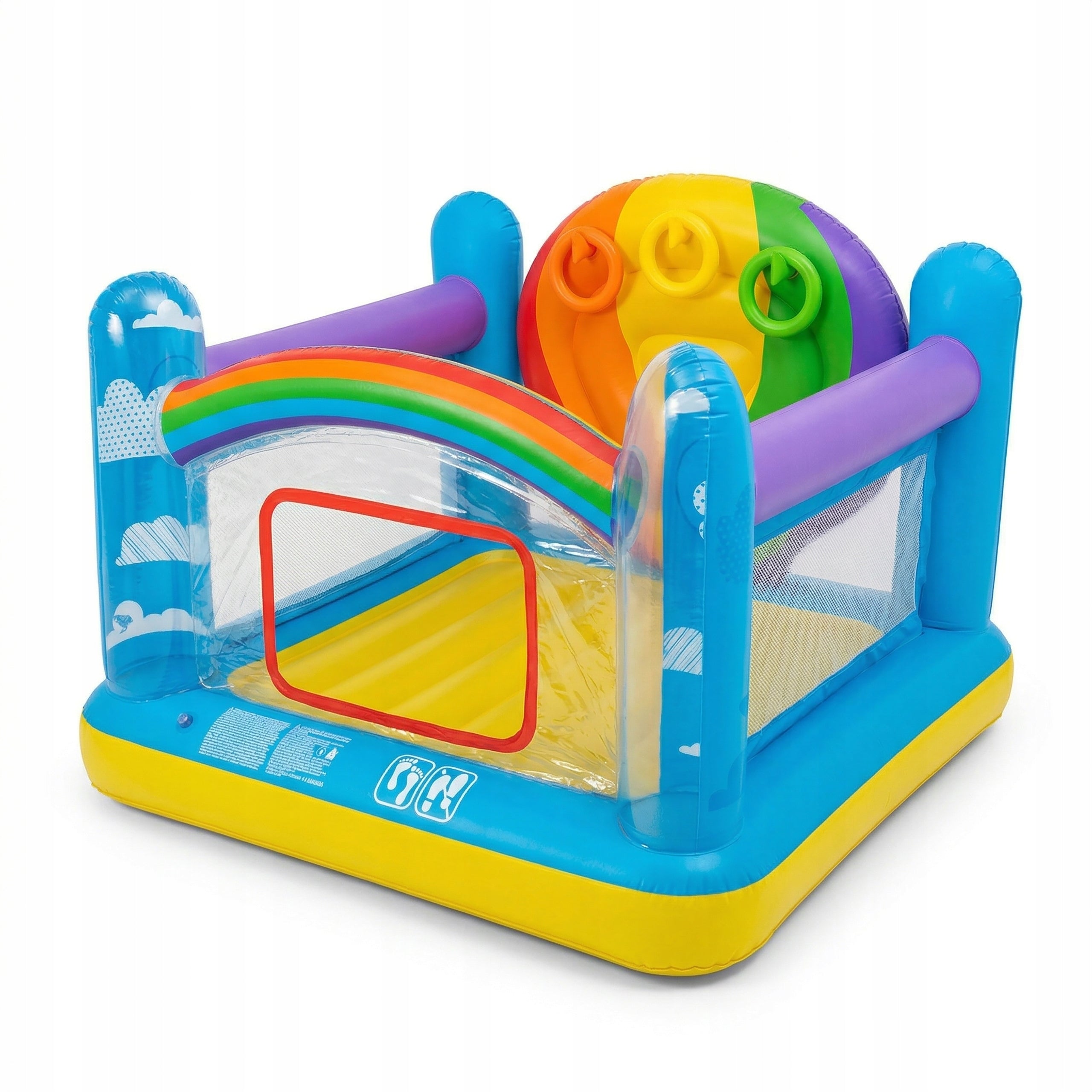 Trampoline Inflatable Square Toys Children Safe Pumped Castle BESTWAY Brand Bestway