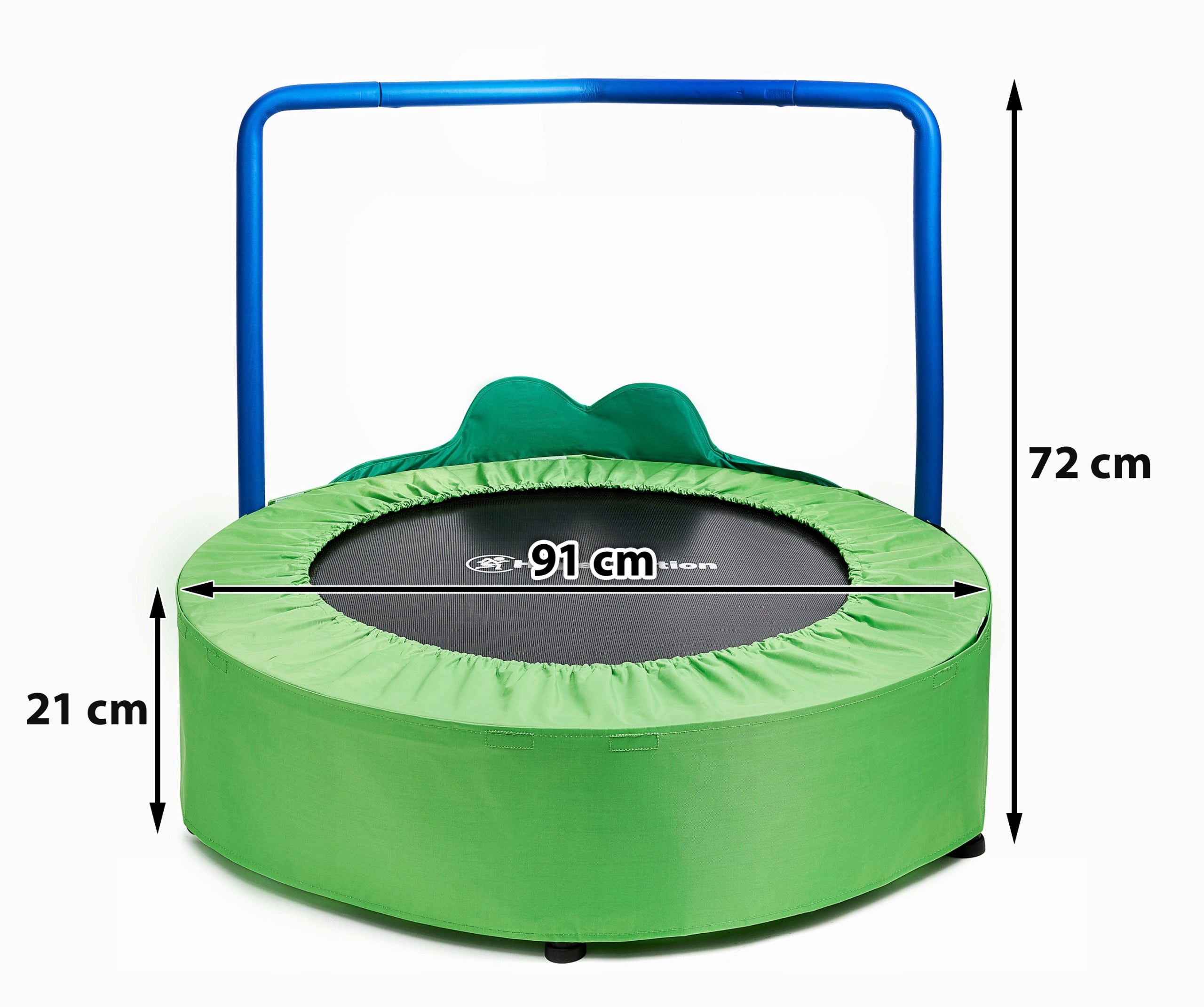 Trampoline Small Mini Frog For Home And Garden For Kids Stand Handle Height from ground level 21 cm