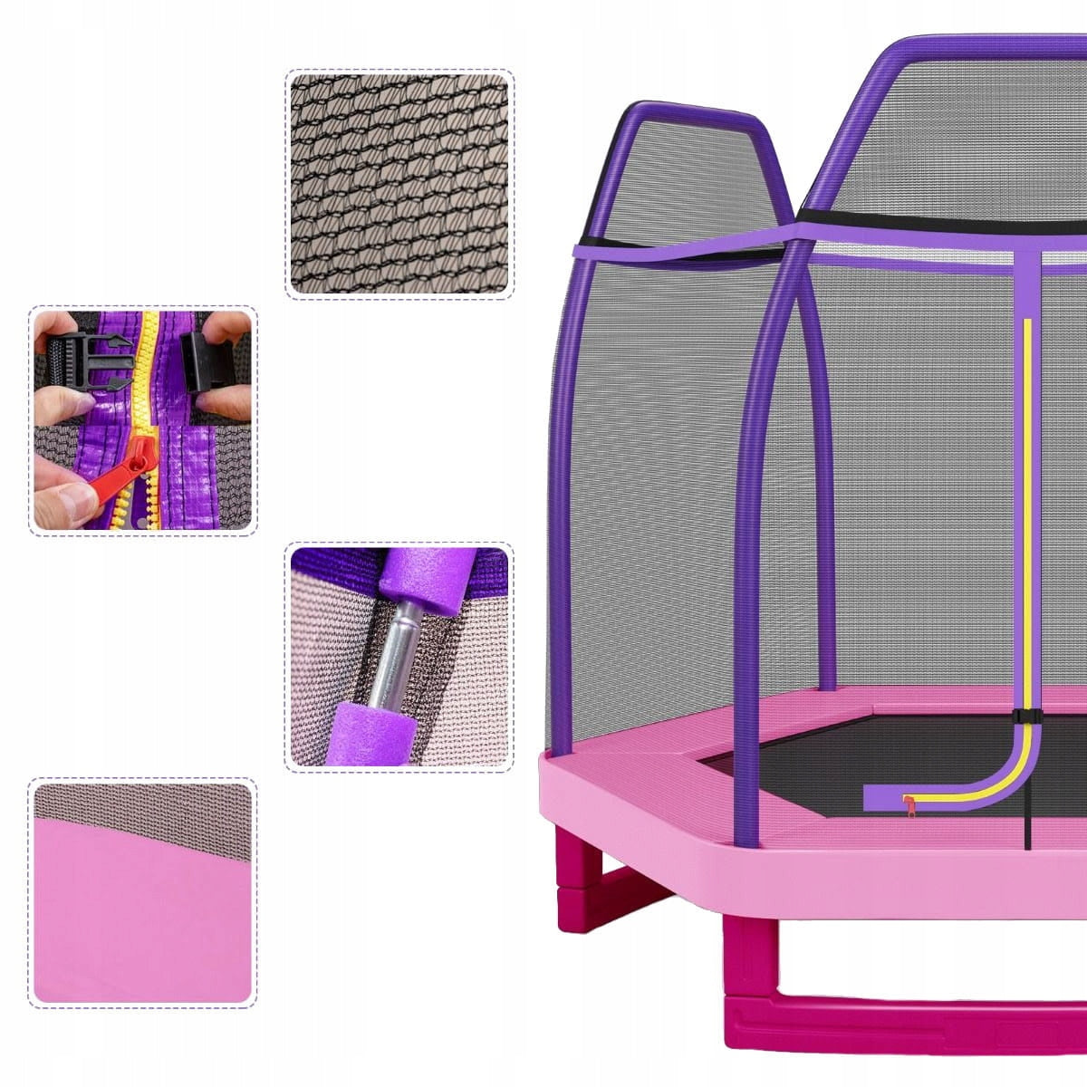 Trampoline for children with safety net Kind with net