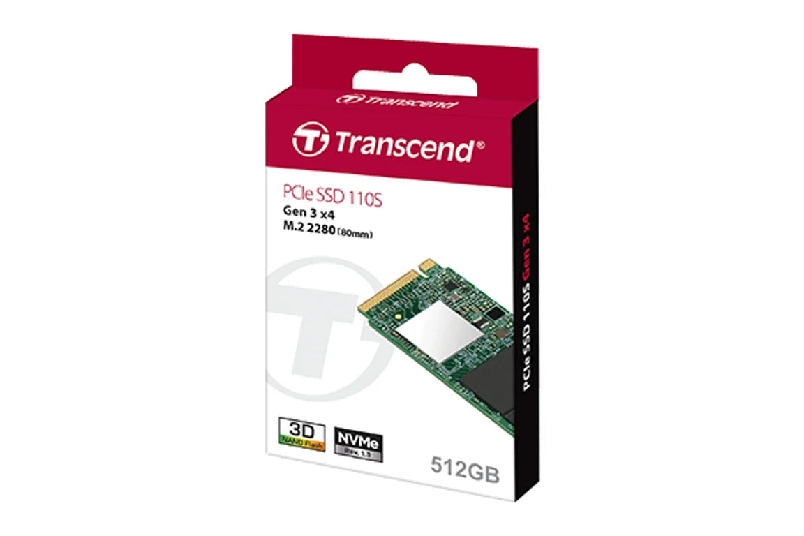 Transcend 110S 512GB M.2 PCIe 3.0 NVMe 3D NAND SSD Model TS512GMTE110S