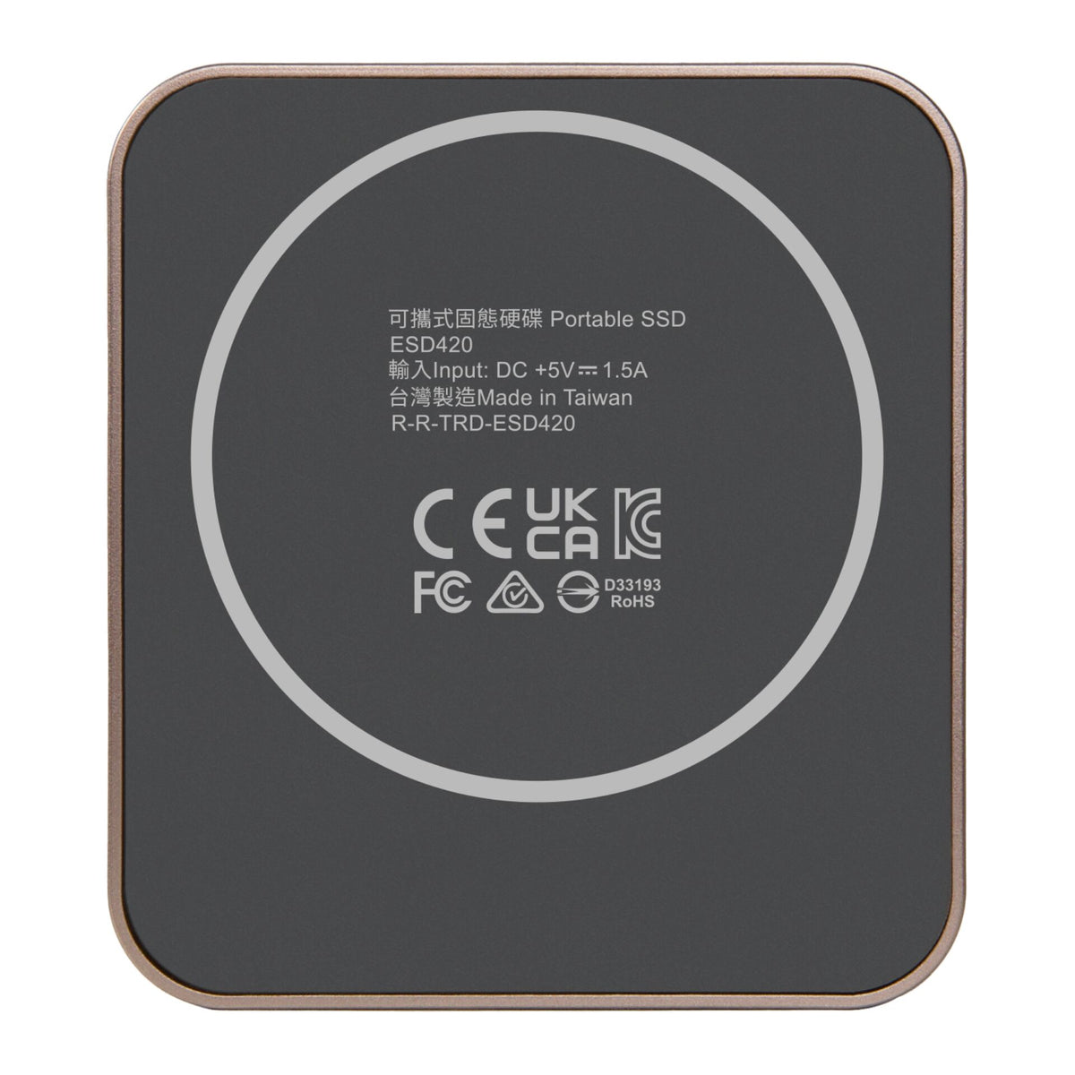 Transcend Portable SSD 1TB Magnetic R/W 2000/2000 Rose Gold Model Transcend Portable SSD