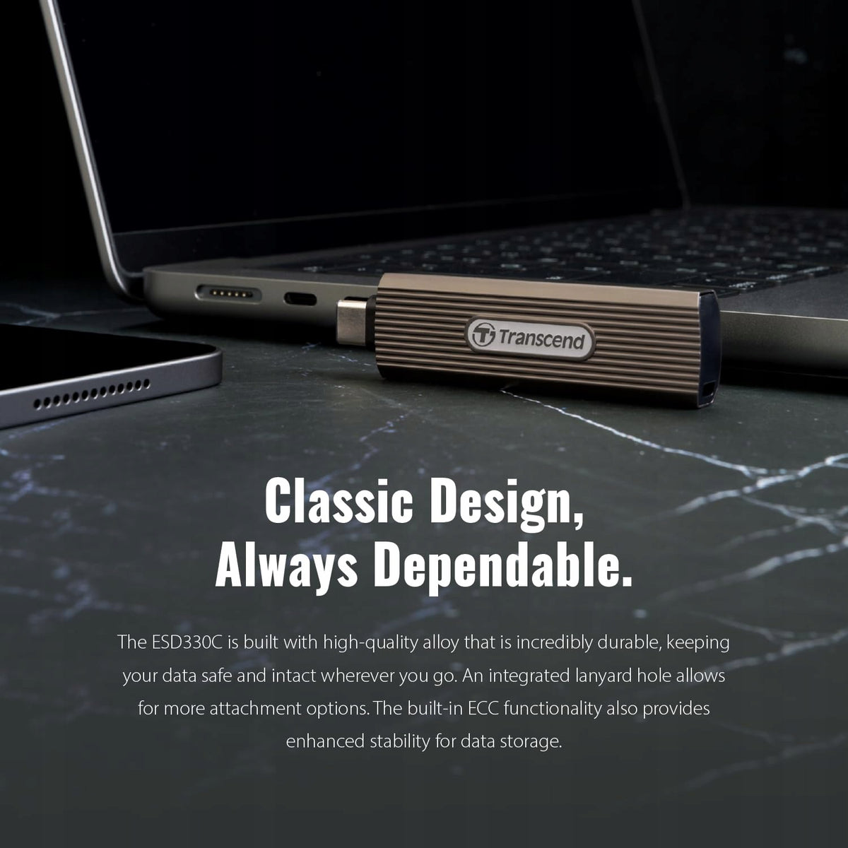 Transcend Portable Ssd ESD330C 1TB USB-C 10 Gbit/s TS1TESD330C Model TS1TESD330C