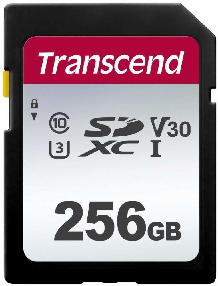 Transcend TS256GSDC300S SDXC Memory Card 256GB Class 10 95MB/s Manufacturer code TS256GSDC300S