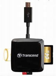 Transcend memory card reader | SD microSD SDHC