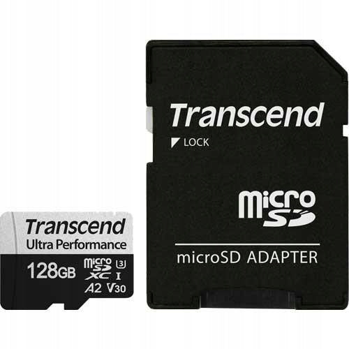 Transcend microSDXC 340S 128GB Class 10 UHS-I U3 A2 Manufacturer Transcend