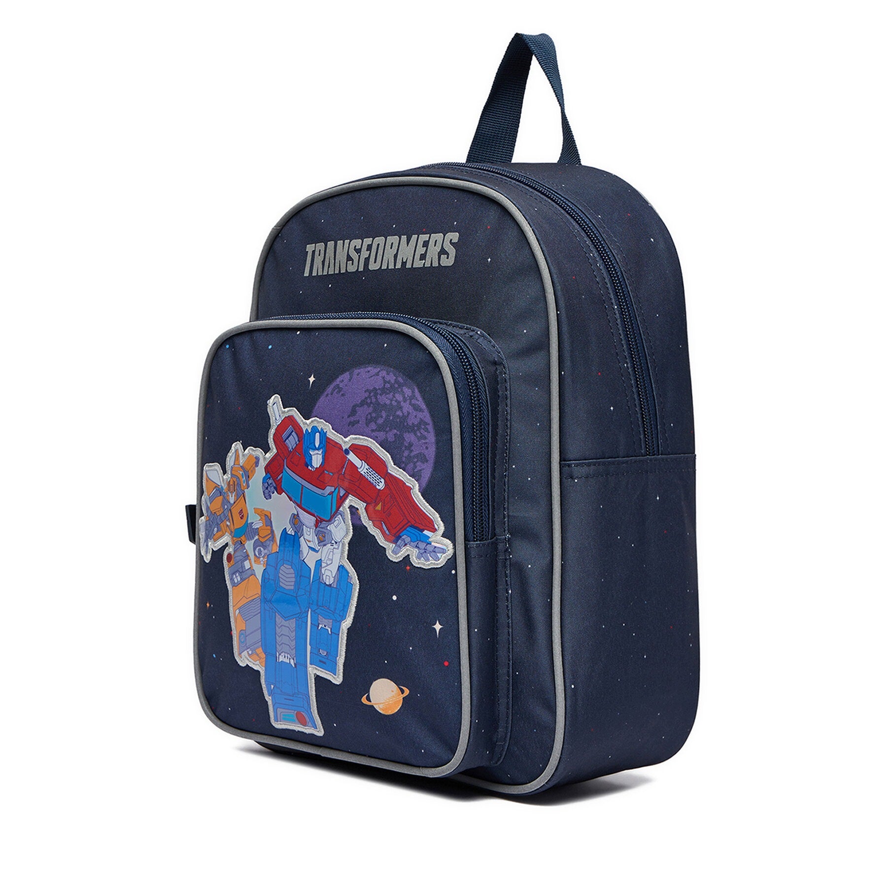 Transformers School Backpack for Sports School Boy Navy Blue Packaging status original