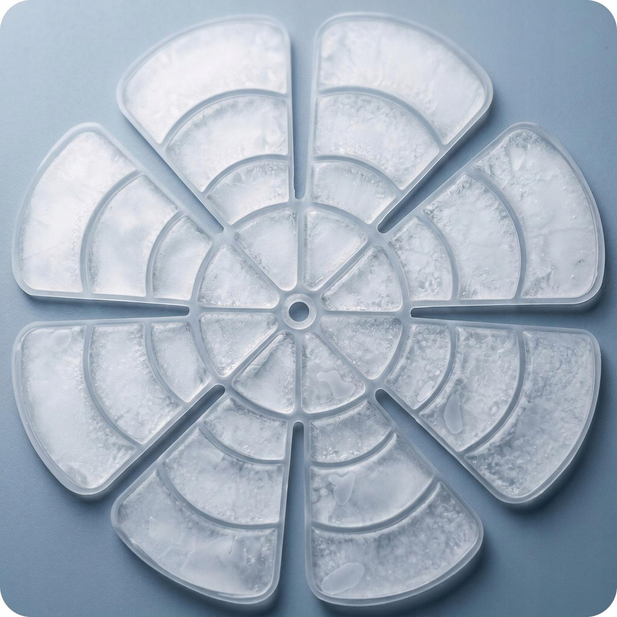 Translucent Flower Shaped Cooling Insert Helmet Ice Pack Insert Flexible Packaging status original