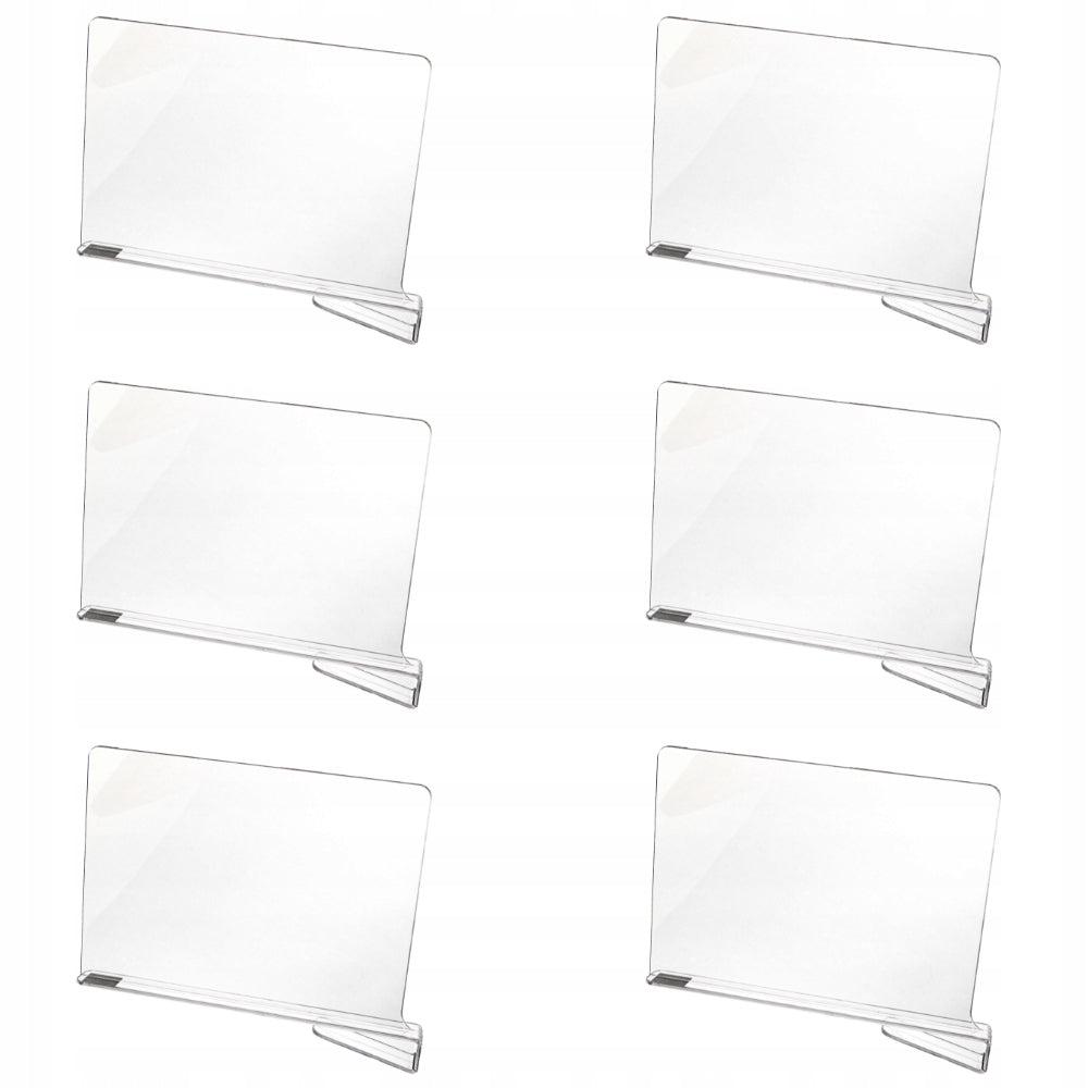 Transparent Bookcase Compartment For Cabinet Organizer - 300X200 mm - 6 pcs Kind wardrobe organizer