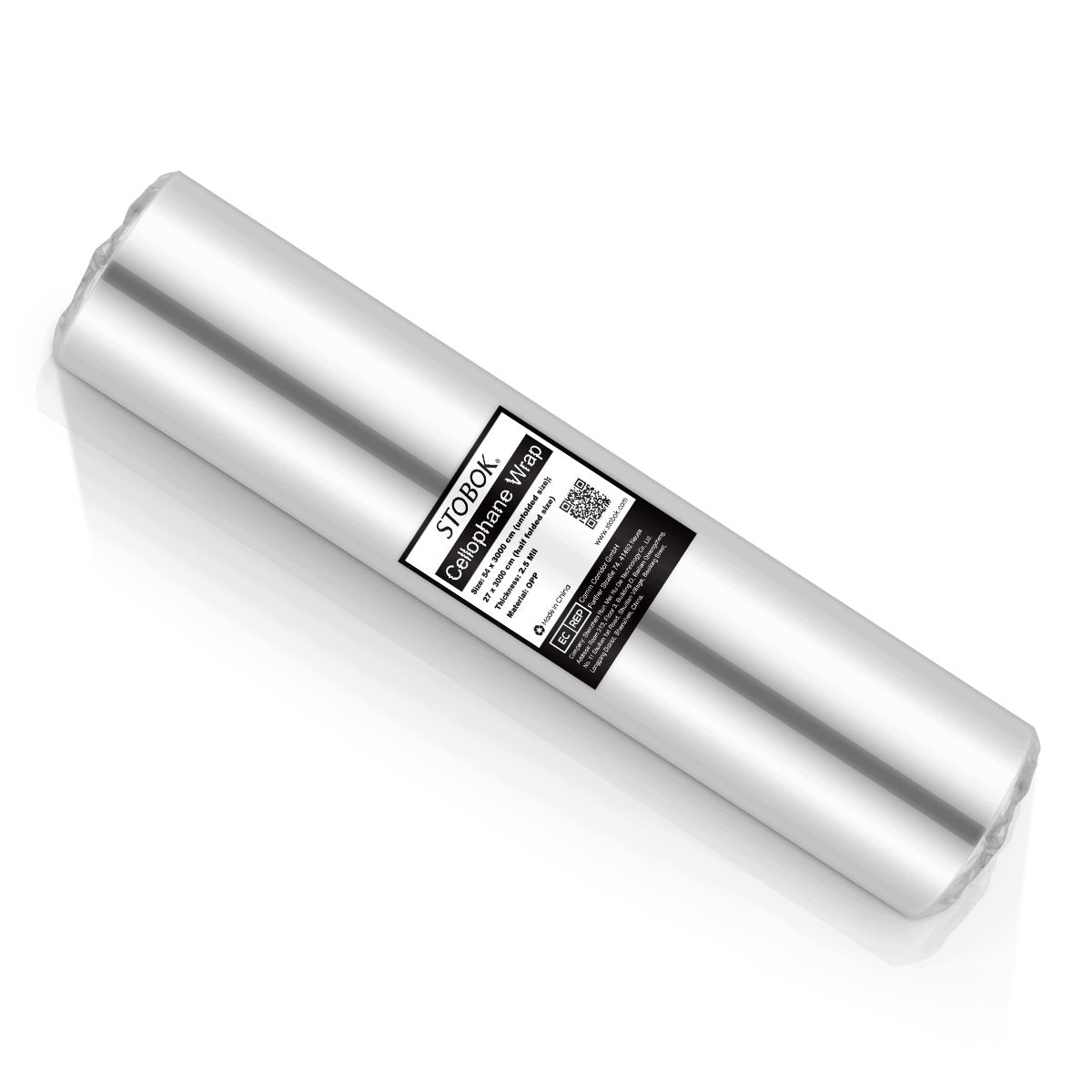 Transparent Cellophane Wrap Roll for Gift Packaging and Craft Decoration