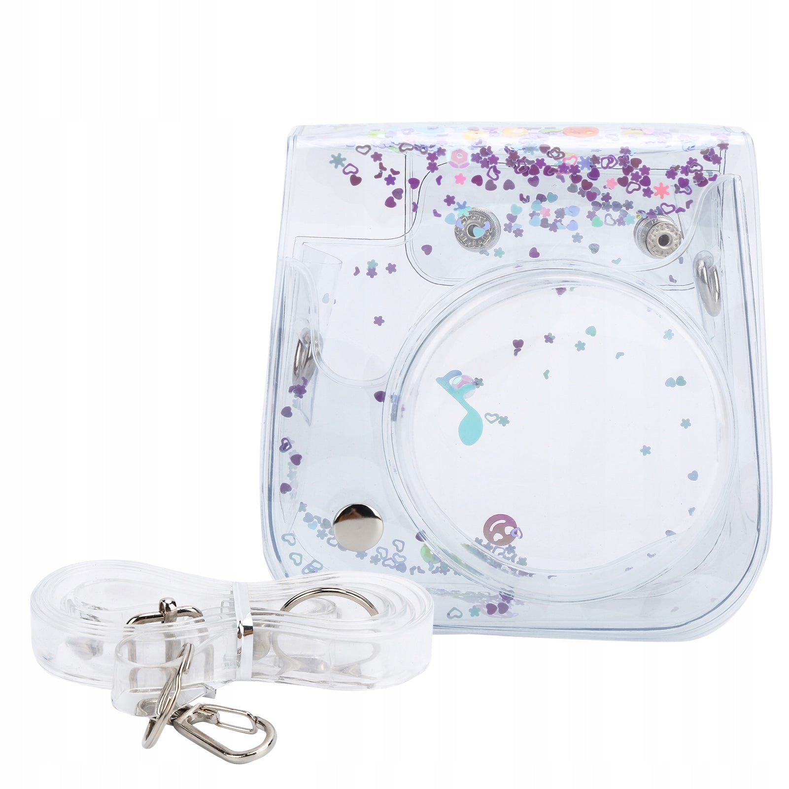 Transparent Mini Camera Bag PVC Pouch with Shoulder Strap for BX Model 0011YZQT