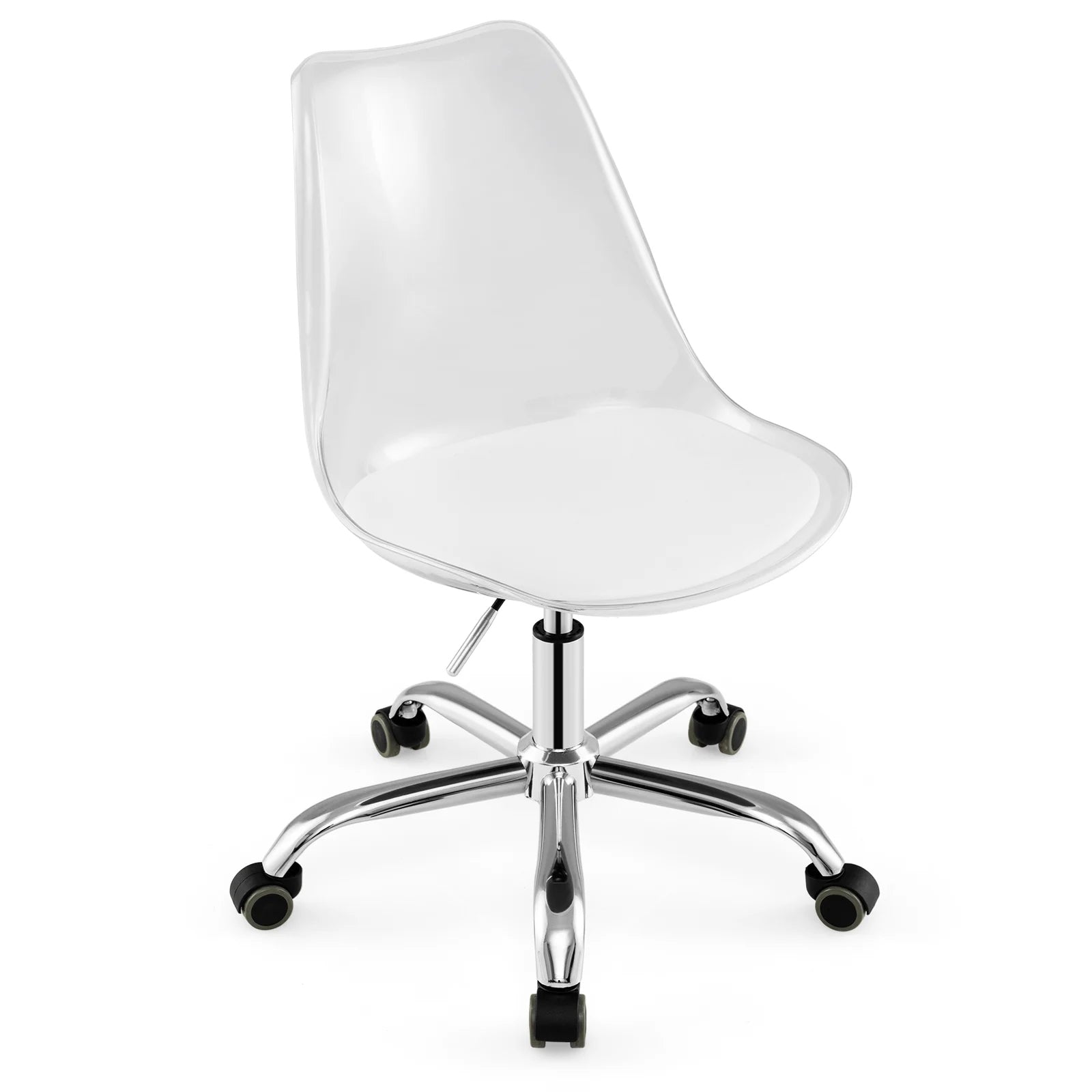 Transparent Office Chair on Wheels Conference Chair