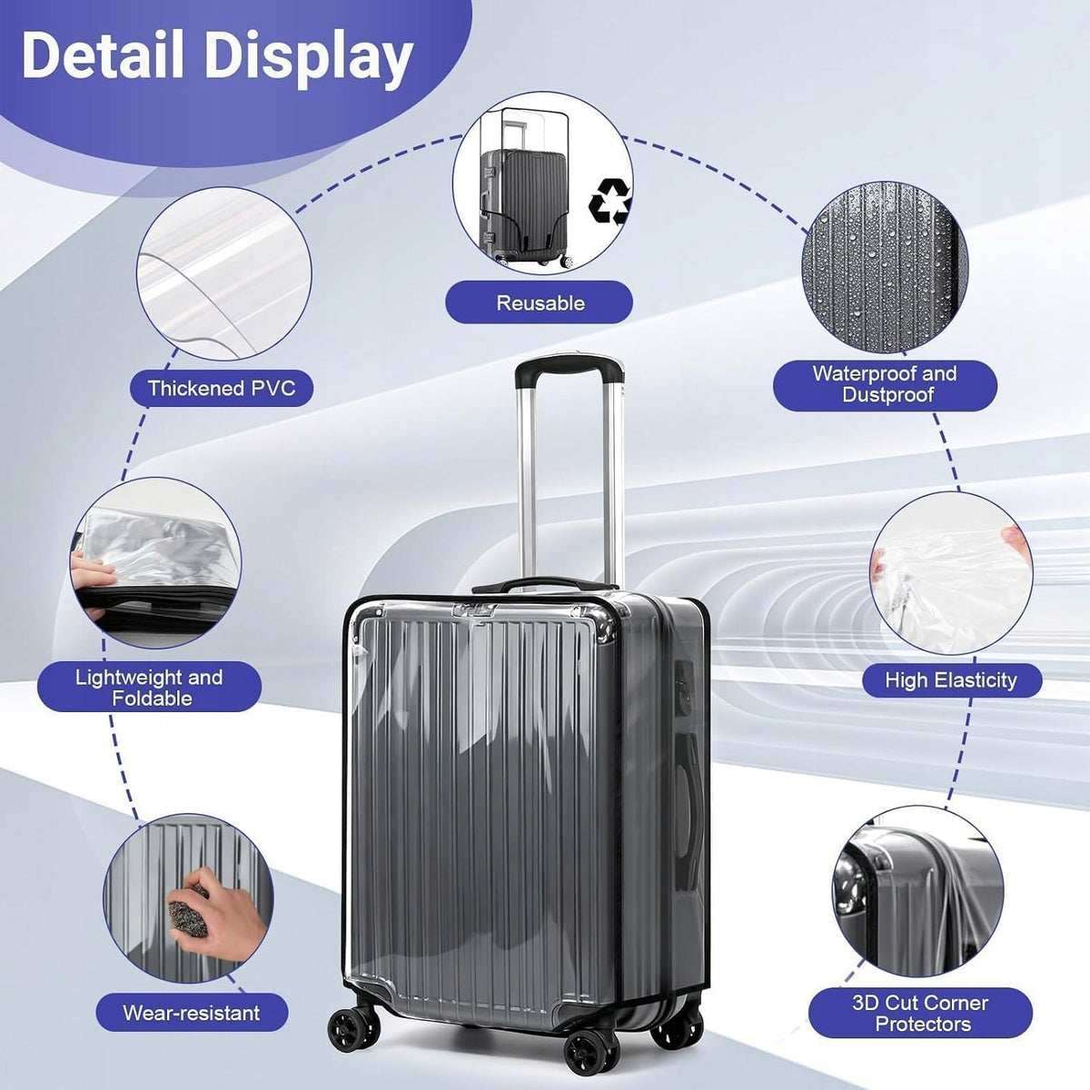 Transparent Protective Case Cover, Black Edge Brand Amazon