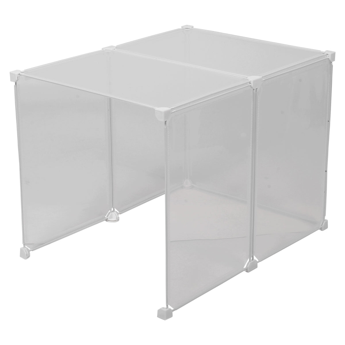 Transparent Waterproof Cat Litter Box Shield with Splash Guard Panels Dimensions NA