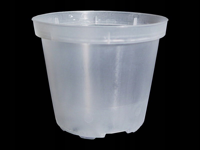 Transparent colorless pot for orchid 8cm 5pcs Packaging status original