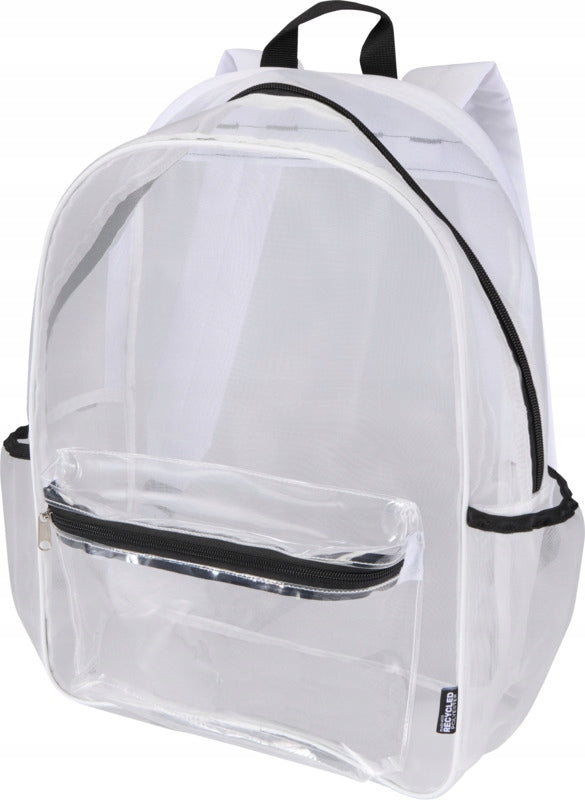 Transparent mesh backpack GRS white 18L for work school for concert