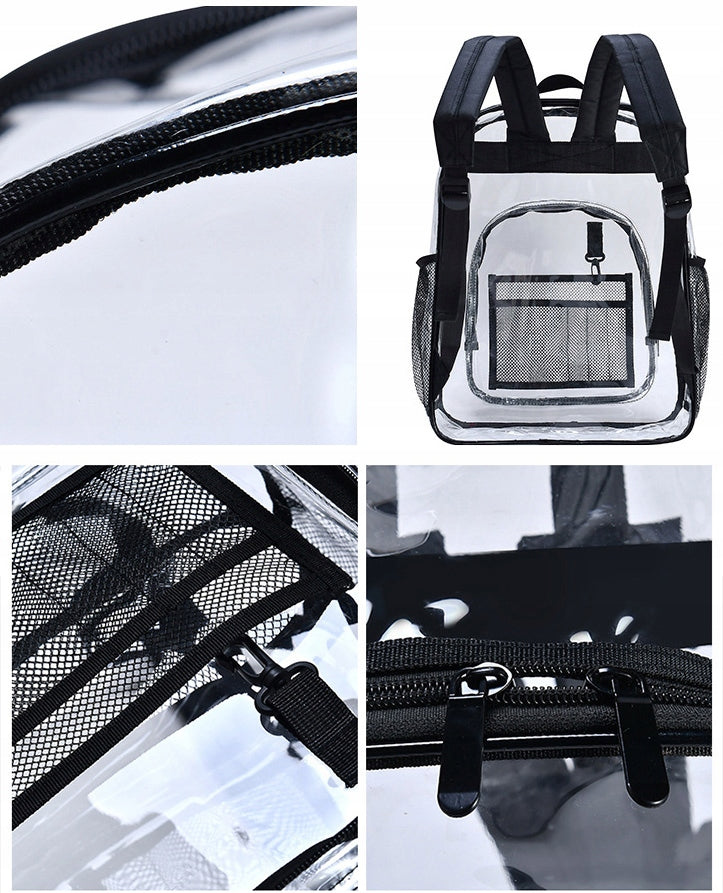 Transparent school backpack – waterproof, durable XL 33*42CM Main pattern plain