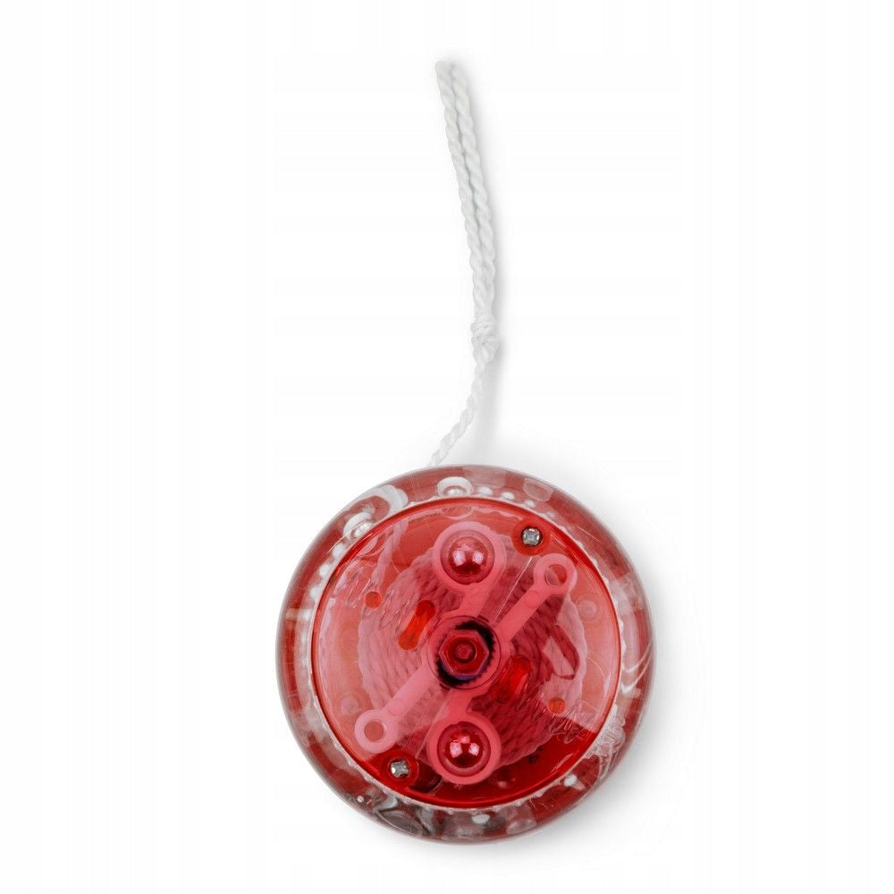 Transparent yo-yo, backlit