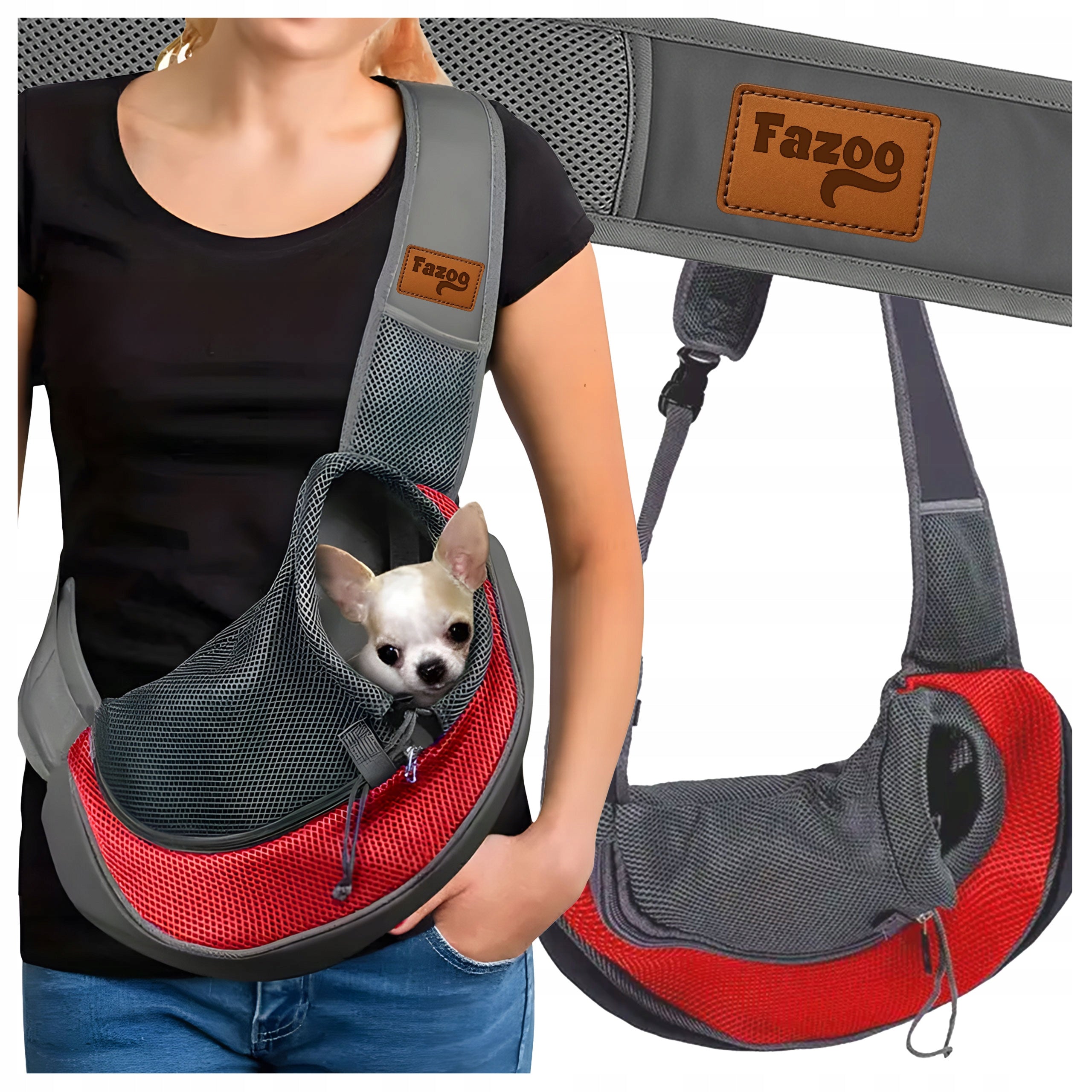 Transport Bag Carrier Transporter for Cat Dog Shoulder Comfortable Kangaroo S