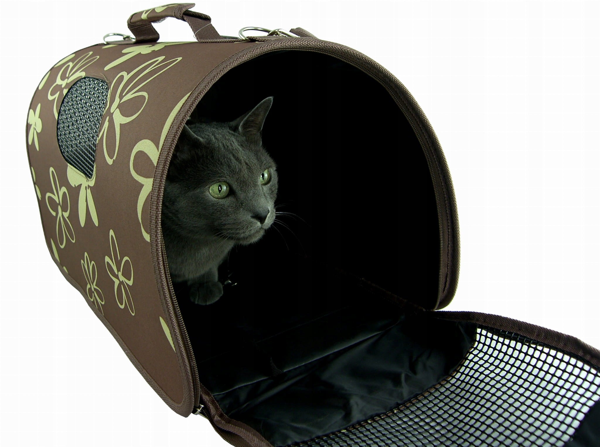 Transport Bag size L for Cat Dog Folding Comfortable Mesh 4 Colors Product height 27 cm